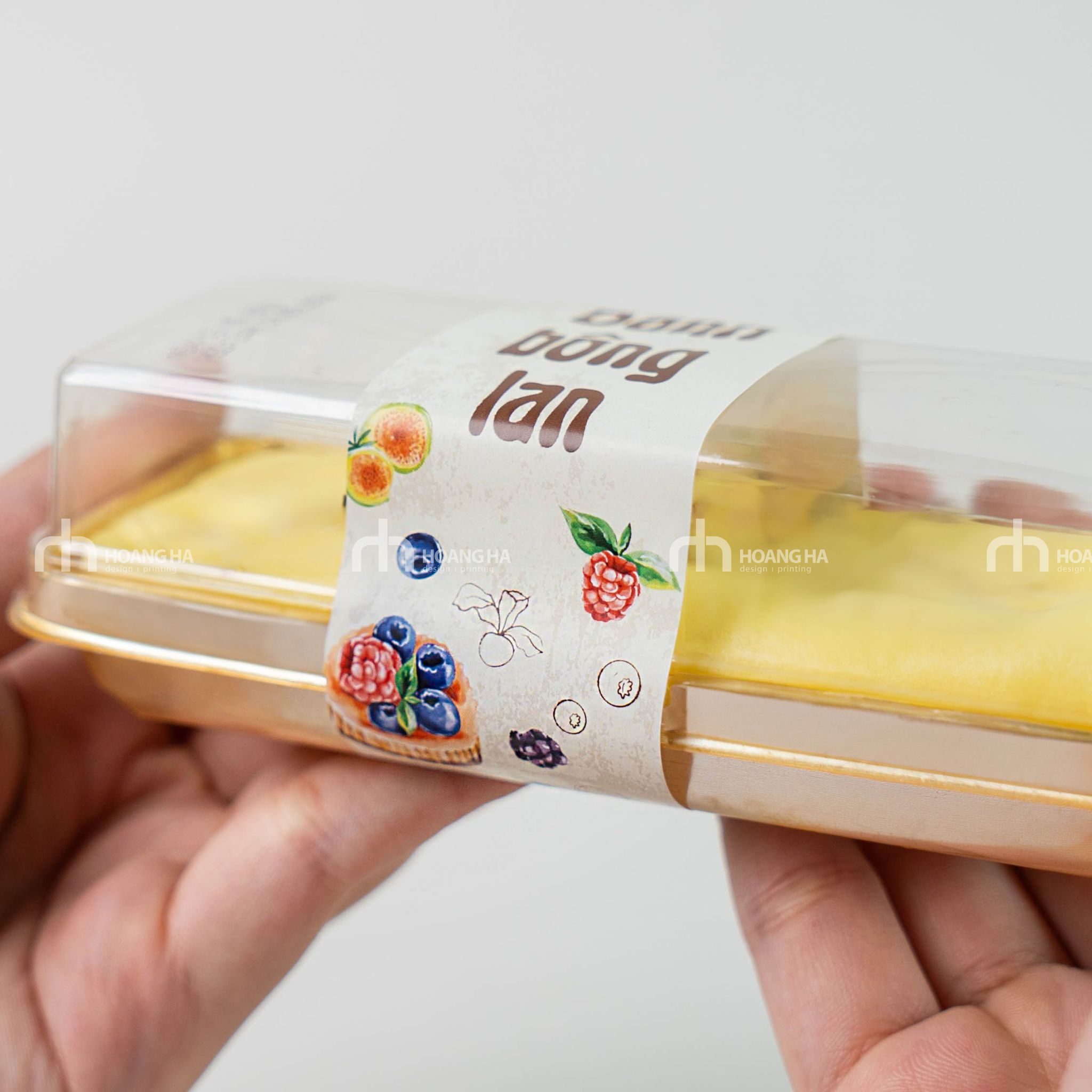 Decal giấy dán bao bì bánh 